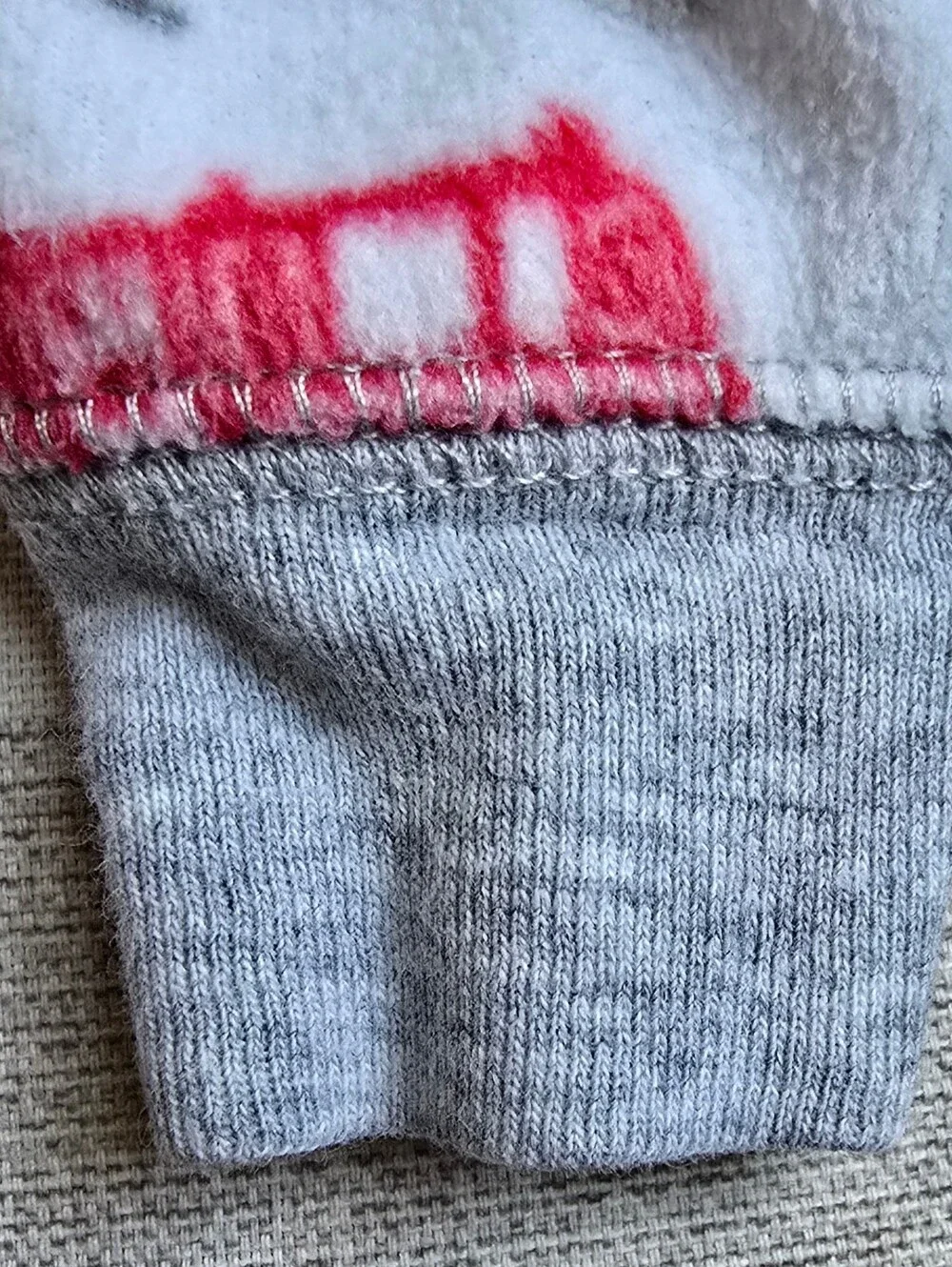 Firetruck Footed Pajamas White Gray Red Carter's